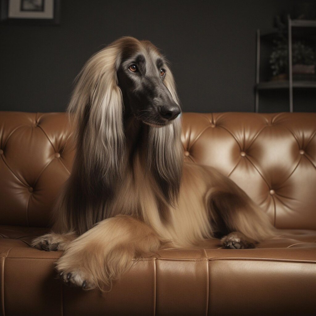 Afghan Hound raça cachorro alto